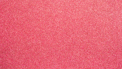 Glitter Red Background, Texture Sparkle Bokeh Pattern Light Abstract Spark Glowing Rouge Wallpaper Template Mockup Merry Christmas Happy New Year Festival Decoration Space Card Celebrate.