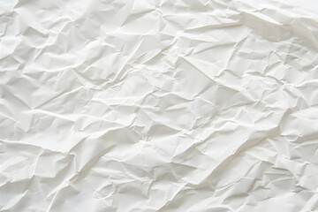 Fototapeta premium White Crumpled Paper Texture Background