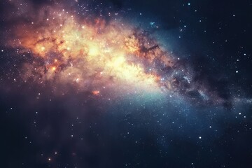 Obraz premium A vibrant, abstract paint swirl image, merging vivid colors like blue, red, and yellow, ideal for backgrounds or concept art