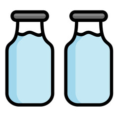 Milk Bottles Icon