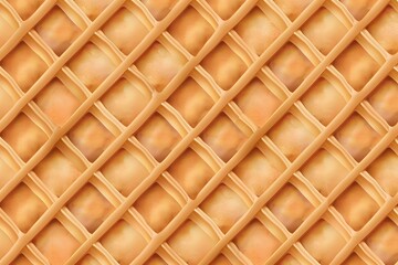 Seamless Waffle Cone Texture Pattern