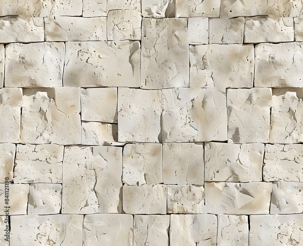 Canvas Prints Cream Stone Wall Cladding Texture Seamless