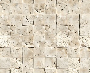 Cream Travertine Tile Seamless Texture