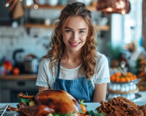Caucasian Woman in Her 30s Arranging Turkey Spice Gift Sets in Boutique Setting for Holiday Gifting