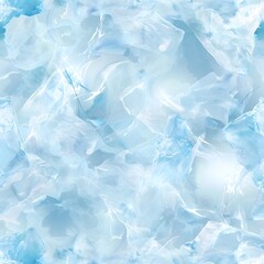 Obraz premium Seamless Watercolor Light Blue Frozen Ice Texture