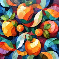 Harmonious Fruit Waltz A Vibrant of Contrast and Rhythm