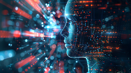 AI wallpaper symbolizing future technological progress.