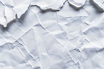 Obraz premium Crumpled White Paper Texture Background