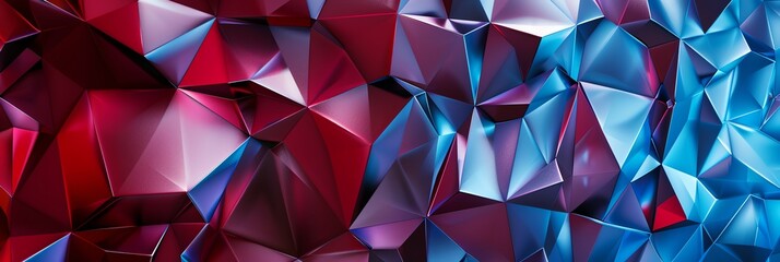 
background image based on geometric 3d forms with variations in size and color, color is mainly red with a bit of orange,