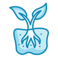 Obraz premium Rhizosphere Icon