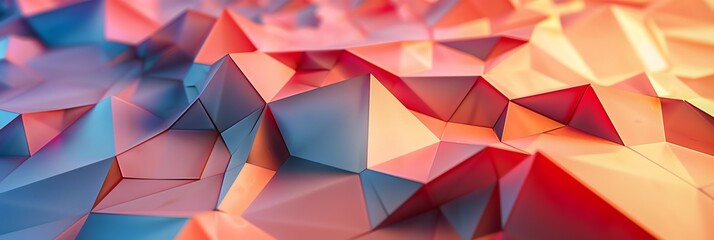 Obraz premium background image based on geometric 3d forms with variations in size and color, color is mainly red with a bit of orange,