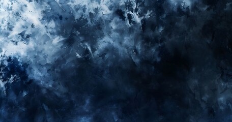 Fototapeta premium Dark Blue Watercolor Smoke Abstract Background