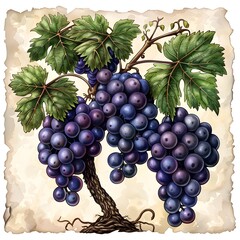 Towering Grape Vine Symbolizing Growth and Potential