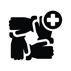 Health care security icon