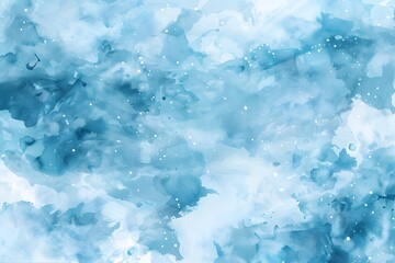 Abstract Blue Watercolor Sky Background