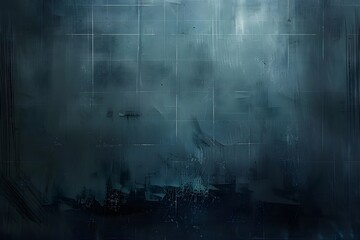 Fototapeta premium Minimalistic Dark Space Abstract Painting