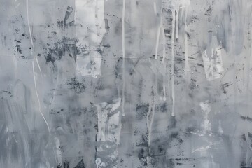 Abstract Grey Concrete Wall Texture with Brushstrokes