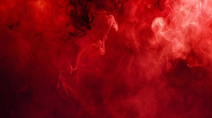 Abstract Red Smoke Background Texture