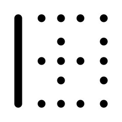 border left line editorial icon