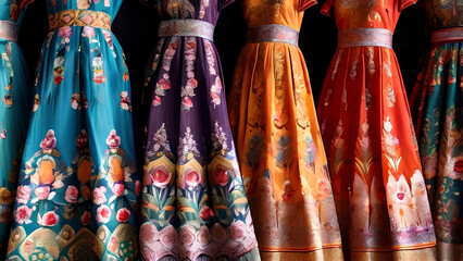 Boutique Blooms - Asian Lawn Delights on Stylish Dress Forms