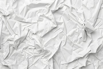 Obraz premium White Crumpled Paper Texture Background