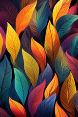 Abstract Leaf Pattern Background for Stylish Decor