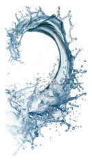 splash of fresh water isolated on white background