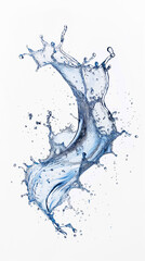splash of fresh water isolated on white background