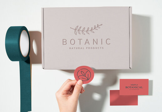 Mailing Box Packaging Mockup