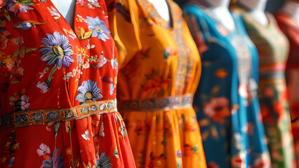 Boutique Blooms - Asian Lawn Delights on Stylish Dress Forms