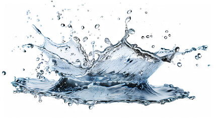 splash of fresh water isolated on white background