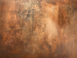 Rustic Copper Background Texture With Aged Paint