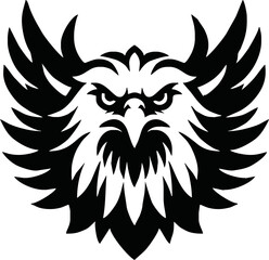 Eagle head icon logo vector