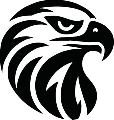 Eagle head icon logo vector