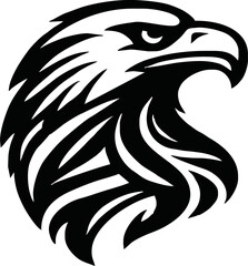 Fototapeta premium Eagle head icon logo vector