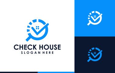 modern innovation check house logo design