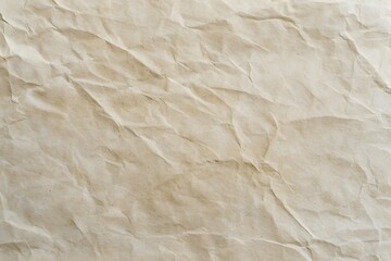 Beige Wrinkled Paper Texture Background