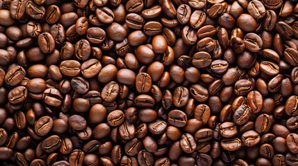 Naklejka premium Coffee beans background