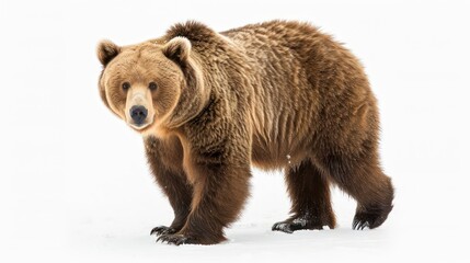Obraz premium Cinnamon Bear clearly photo on white background , 