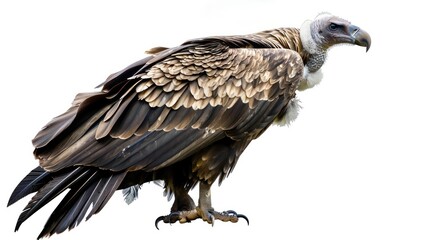 Obraz premium Cinereous Vulture clearly photo on white background , 