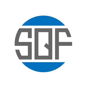 SQF letter logo design on white background. SQF creative initials circle logo concept. SQF letter design.
