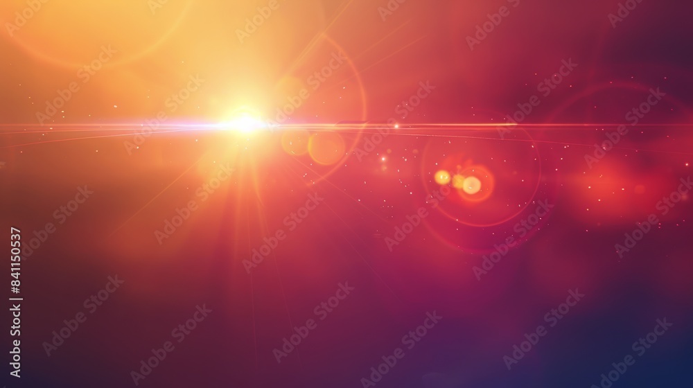 Poster A surreal gradient background with a distorted lens flare overlay, creating a dreamlike and otherworldly atmosphere.