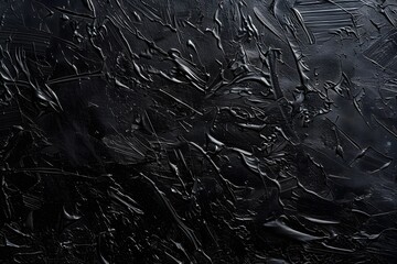 Fototapeta premium Abstract Black Texture Background With Brush Strokes
