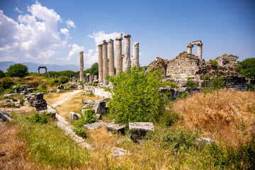 The Aphrodite of Aphrodisias (Afrodisias) combined aspects of a local Anatolian, archaic fertility goddess with those of the Hellenic Aphrodite, goddess of love and beauty. Geyre, Karacasu Aydin 