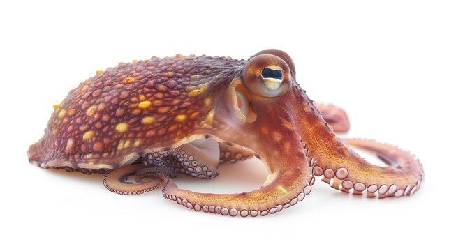 Cephalaspis clearly photo on white background , 