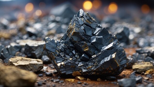 Galena Mineral in Sharp Focus A Study of Resilient Lead Ore.
