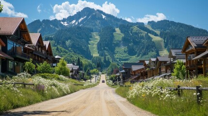Fototapeta premium Shining Success: Crystal Mountain Peak in Marketing Strategy