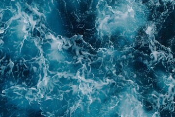 Obraz premium Ocean Water Texture - Aerial View