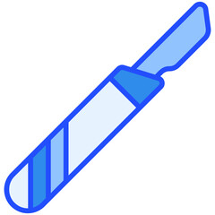 scalpel Blue Color Icon