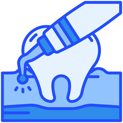 laser Blue Color Icon